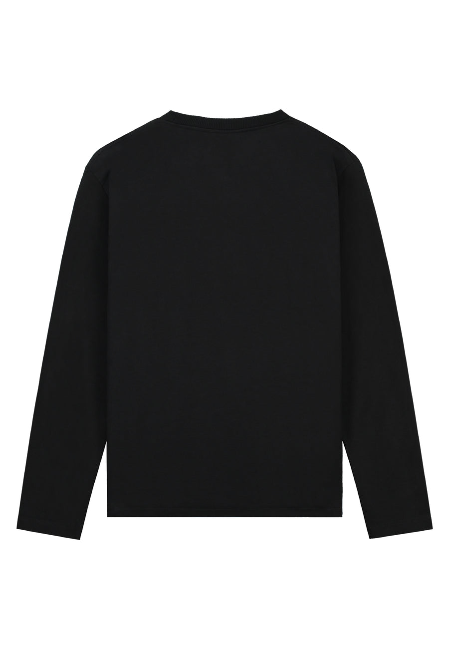 Circular Long Sleeve T-shirt (Black)