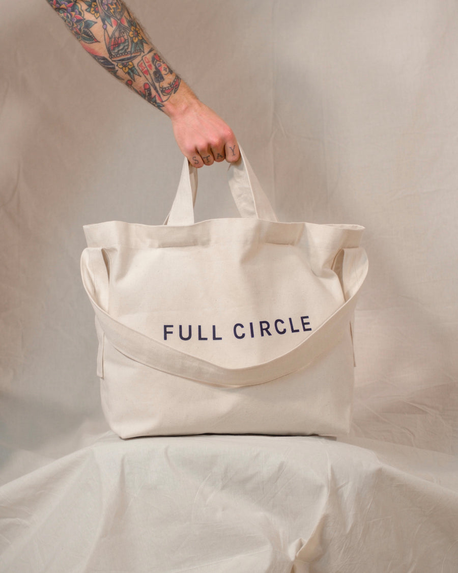 Circular Messenger Bag (Undyed)